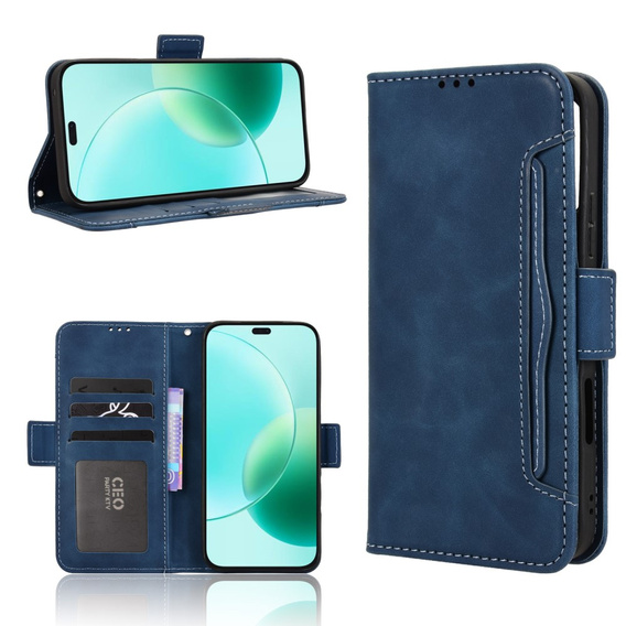 Flip case for Honor 400 Lite, Card Slot, dark blue