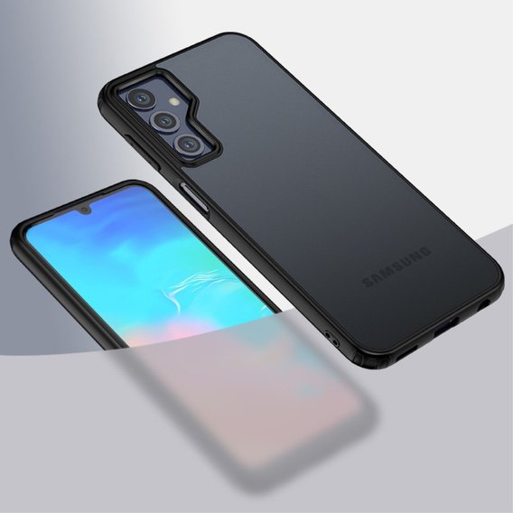 Case for Samsung Galaxy M34, Fusion Hybrid, transparent / black
