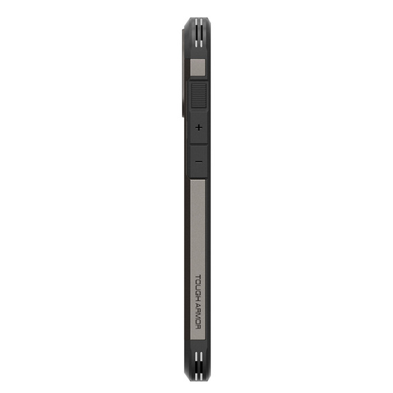 Spigen case for iPhone 16, Tough Armor Mag MagSafe, grey + 9H Tempered Glass