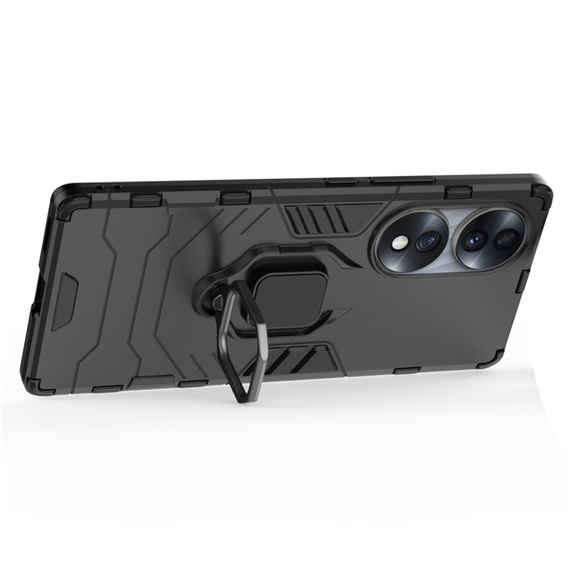 Case for Honor 70 5G, Kickstand Ring, black