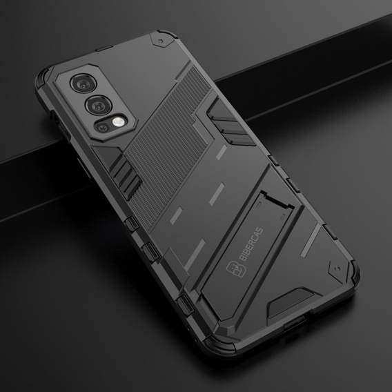 Case for OnePlus Nord 2 5G, Military kickstand, blue