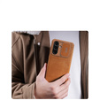 NILLKIN flip case for Samsung Galaxy A56, CamShield Qin Pro, leather, brown