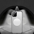 Magnetic Dual Glass MagSafe case for iPhone 14 Pro Max, silver