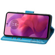 Flip case for Motorola Moto G24 / G24 Power / G04, Butterfly, blue