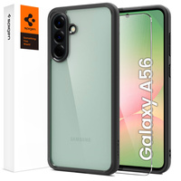 Spigen case for Samsung Galaxy A56 5G, Ultra Hybrid, black / matte + 9H Tempered Glass