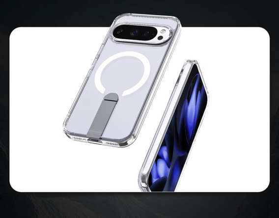 Fusion Hybrid case for Google Pixel 10 Pro XL, for MagSafe, with stand, transparent