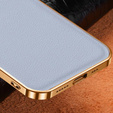 Case for iPhone 14, Cowhide Leather, grey