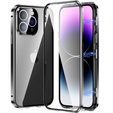 Case for iPhone 13 Pro Max, Magnetic Dual Glass, black