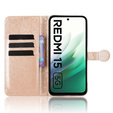 Flip case for Xiaomi Redmi Note 14 4G, Wallet Rhombus, black