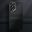 BENKS Kevlar Case for Samsung Galaxy S25 Ultra, for MagSafe, Carbon Fiber, black