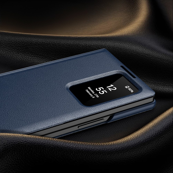 Flip case for Samsung Z Fold5 5G, Smart View Wallet, dark blue