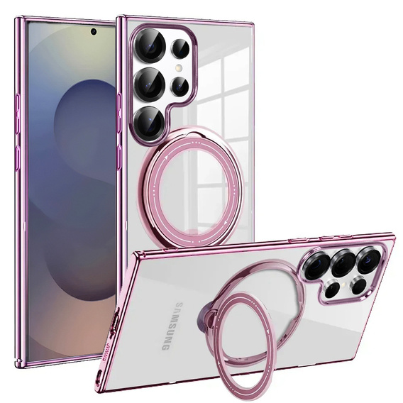 Magnetic Case for Samsung Galaxy S25 Ultra, for MagSafe, pink