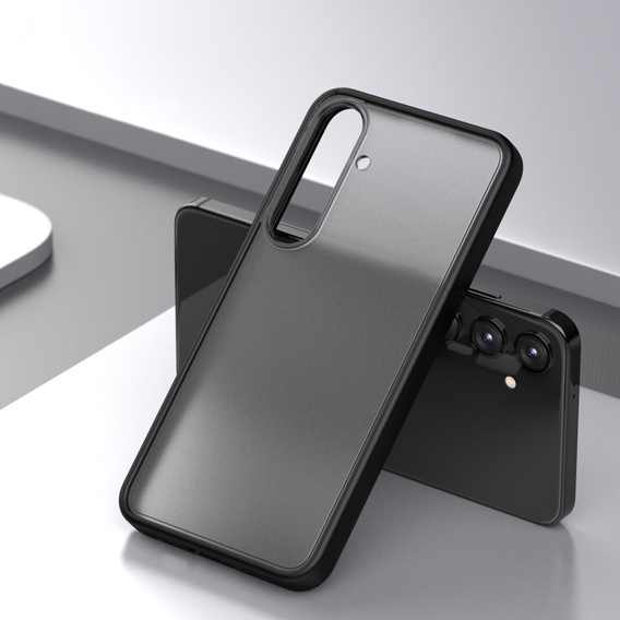 Case for Samsung Galaxy S24+ Plus, Fusion Hybrid, with camera protection, transparent / black