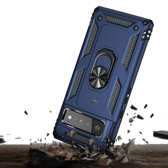 Armor Case for Google Pixel 6 Pro, Nox Case Ring, dark blue
