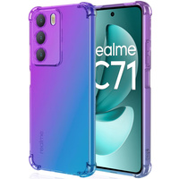 Case for Realme C71, Gradient Dropproof, Purple / blue