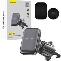 Magnetic car holder for the windscreen grille, for smartphones