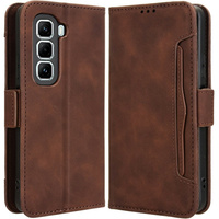 Flip case for Infinix Hot 50 Pro 4G, Card Slot, brown