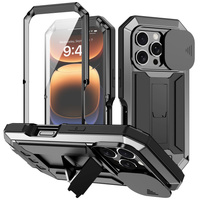 Case for iPhone 16 Pro, R-JUST CamShield Slide, armoured, black