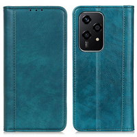 Flip case for Honor 200 Lite, Split Leather, green