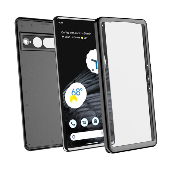 IP68 Waterproof Case for Google Pixel 7 Pro, Redpepper, black