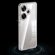 Case for Xiaomi Poco F6, Fusion Hybrid, transparent