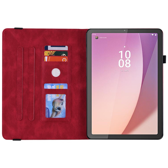Case for Lenovo Tab M9, Butterfly, red