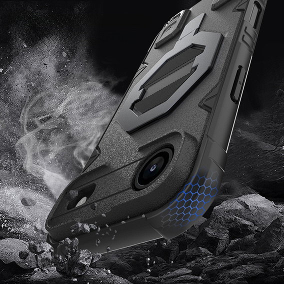 Case for iPhone Air, for MagSafe, armoured with stand, black