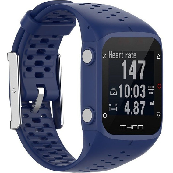 Silicone strap for Polar M400/M430, dark blue
