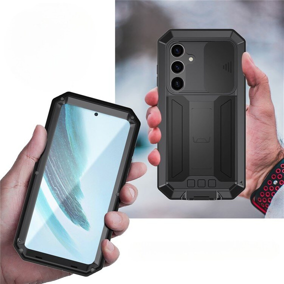 Armored case for Samsung Galaxy S24+ Plus, R-JUST, black