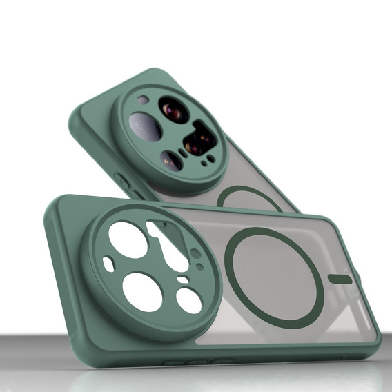 Case for Xiaomi 15 Ultra, for MagSafe, ERBORD Matt Case, green