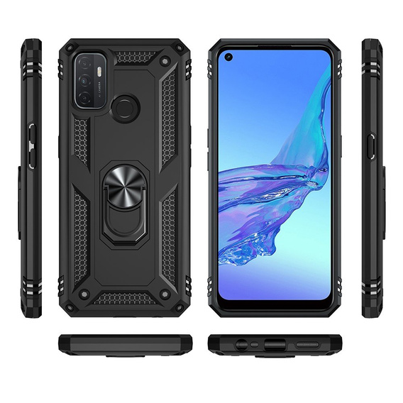 Armor Case for Oppo A53 / Oppo A53s / A32 4G, Nox Case Ring, black