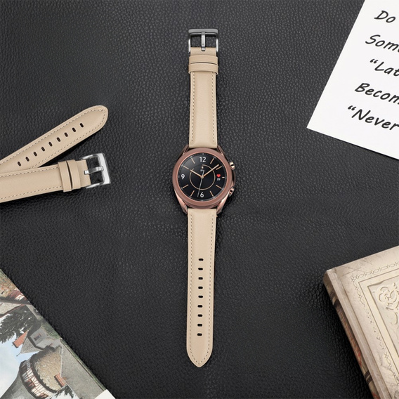 Leather Belt for Samsung Galaxy Watch 42mm - Apricot