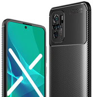 Case for Xiaomi Redmi Note 10/10S, Carbon Gel, black