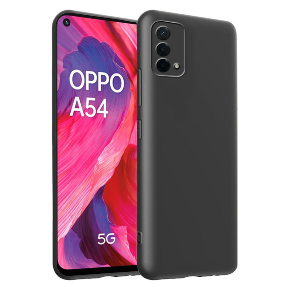 Case for Oppo A54 5G / A74 5G / A93 5G, Silicone Lite, black
