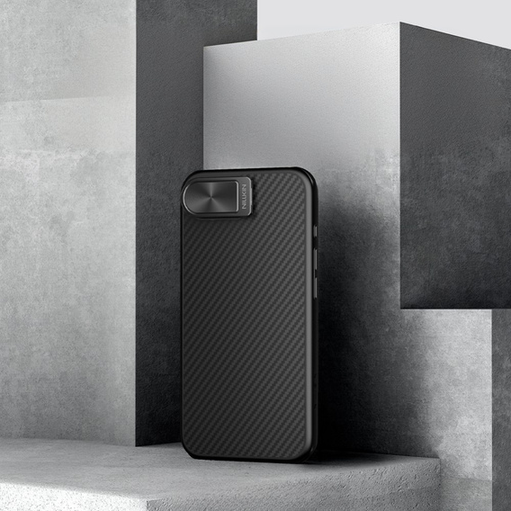 Nillkin Armored Case for iPhone 16e, Carboprof Case, for Magsafe, black