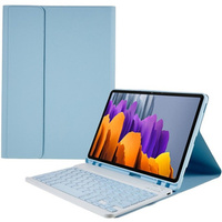 Case + keyboard Samsung Galaxy Tab S7 T870/T875 / S8, Pen Slot, blue