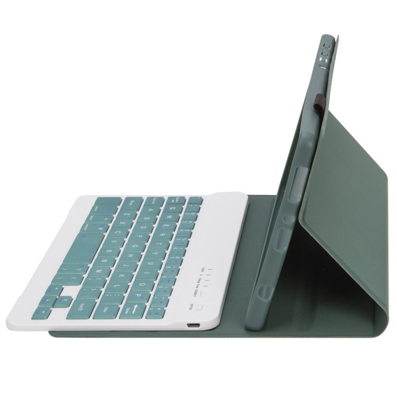 Case + keyboard Samsung Galaxy Tab A7 Lite 8.7 T220 / 225, green