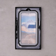 Love Mei Case for Samsung Galaxy A54 5G, armored with glass, silver