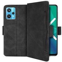 Flip case for Realme 9 Pro+ Plus / Realme 9 4G, Card Slot, black