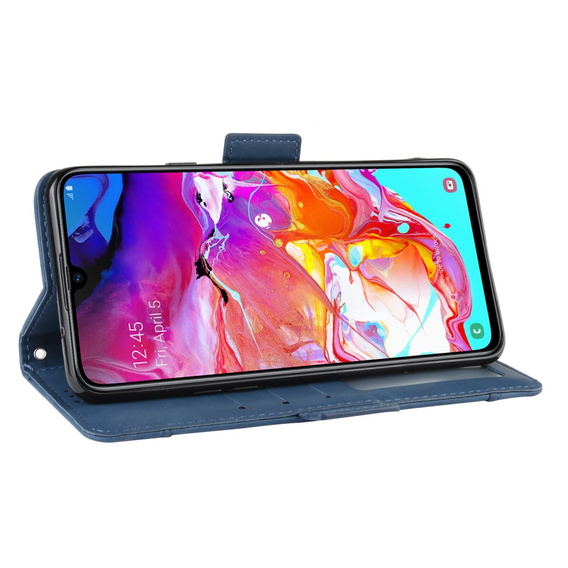 Flip case for Samsung Galaxy A20s, Card Slot, dark blue