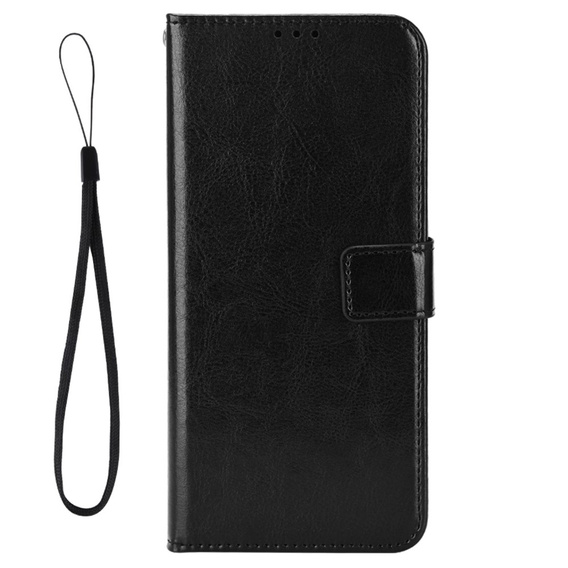 Flip case for Huawei Mate 50 Pro 4G, Crazy Horse Wallet, black