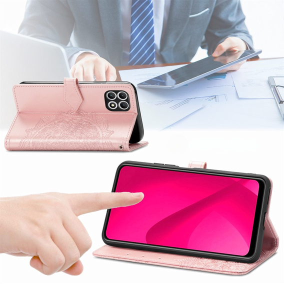 Flip case for T Phone 2 5G, Mandala, pink