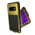 Love Mei Case for Samsung Galaxy S10+ Plus, armored with glass, yellow