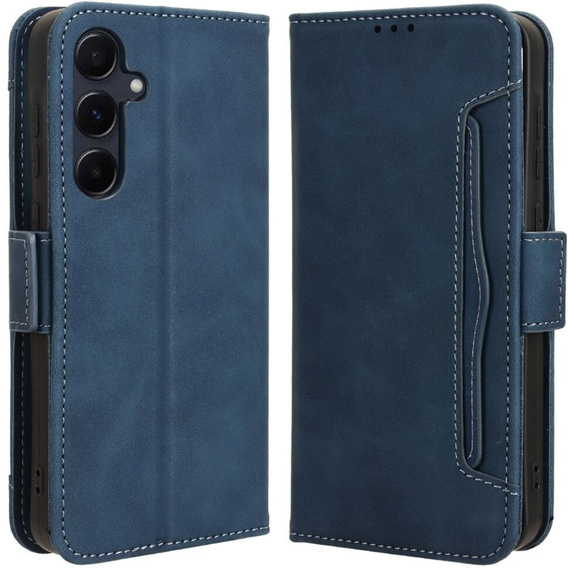 Flip case for Samsung Galaxy A55 5G, Card Slot, blue