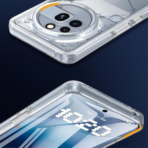 Case for Nothing Phone 3a Pro, Fusion Hybrid, transparent