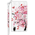 Flip case for Samsung Galaxy A14 4G/5G, Wallet, tree, white