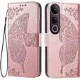 Flip case for Vivo V50 Lite 4G / 5G, Butterfly, pink rose gold
