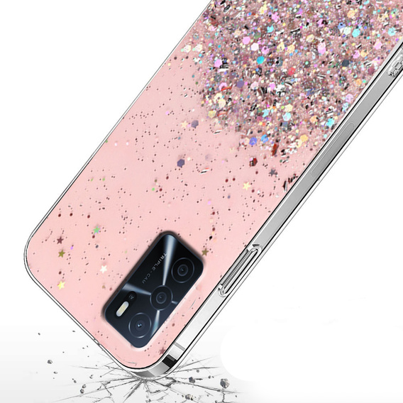 Case for Oppo A16 / A16s / A54s, Glittery, pink