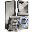 Case with magnetic stand for Samsung Galaxy Z Flip7 FE / Z Flip6, grey