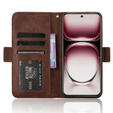 Flip case for Oppo Reno 12, Card Slot, brown